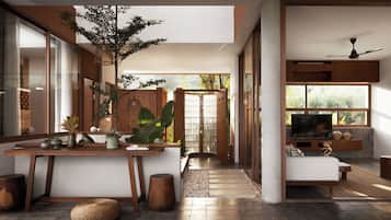 Damnak Soriya: Three bedrooms | Living room