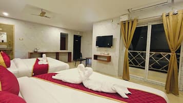 Studio, uitzicht op tuin | Een bureau, een laptopwerkplek, gratis wifi