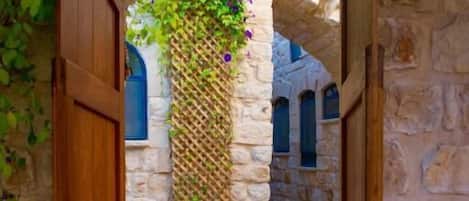 Studio, kitchenette, uitzicht op tuin | Details aan de buitenkant