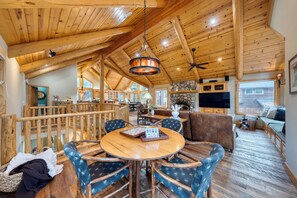 Interior - Truckee Mountain Cabin with Hot Tub + Game Room + Forest Views | Gray Wolf Lodge (Truckee)