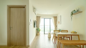 Deluxe Apart Daire, Balkon, Havuz Manzaralı | İç mekân