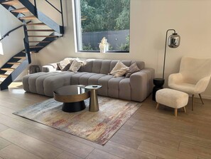 Living room - Luxury Home in Hoge Kempen National Park (Genk)