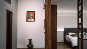 Quadrupla familiare, vista cortile | Area soggiorno