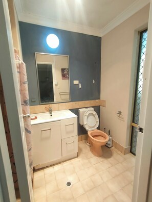 Sèche-cheveux, serviettes fournies, savon, papier toilette