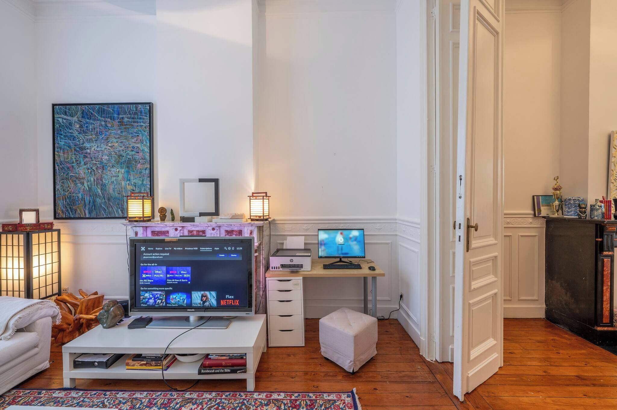 Chambre, 1 chambre | Coin séjour | Livres