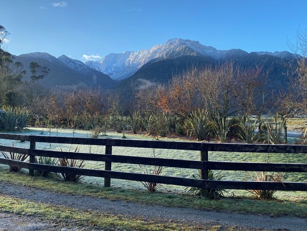 Property grounds - Spacious, fresh American style barn. The perfect location for a relaxing getaway (Franz Josef / Waiau)