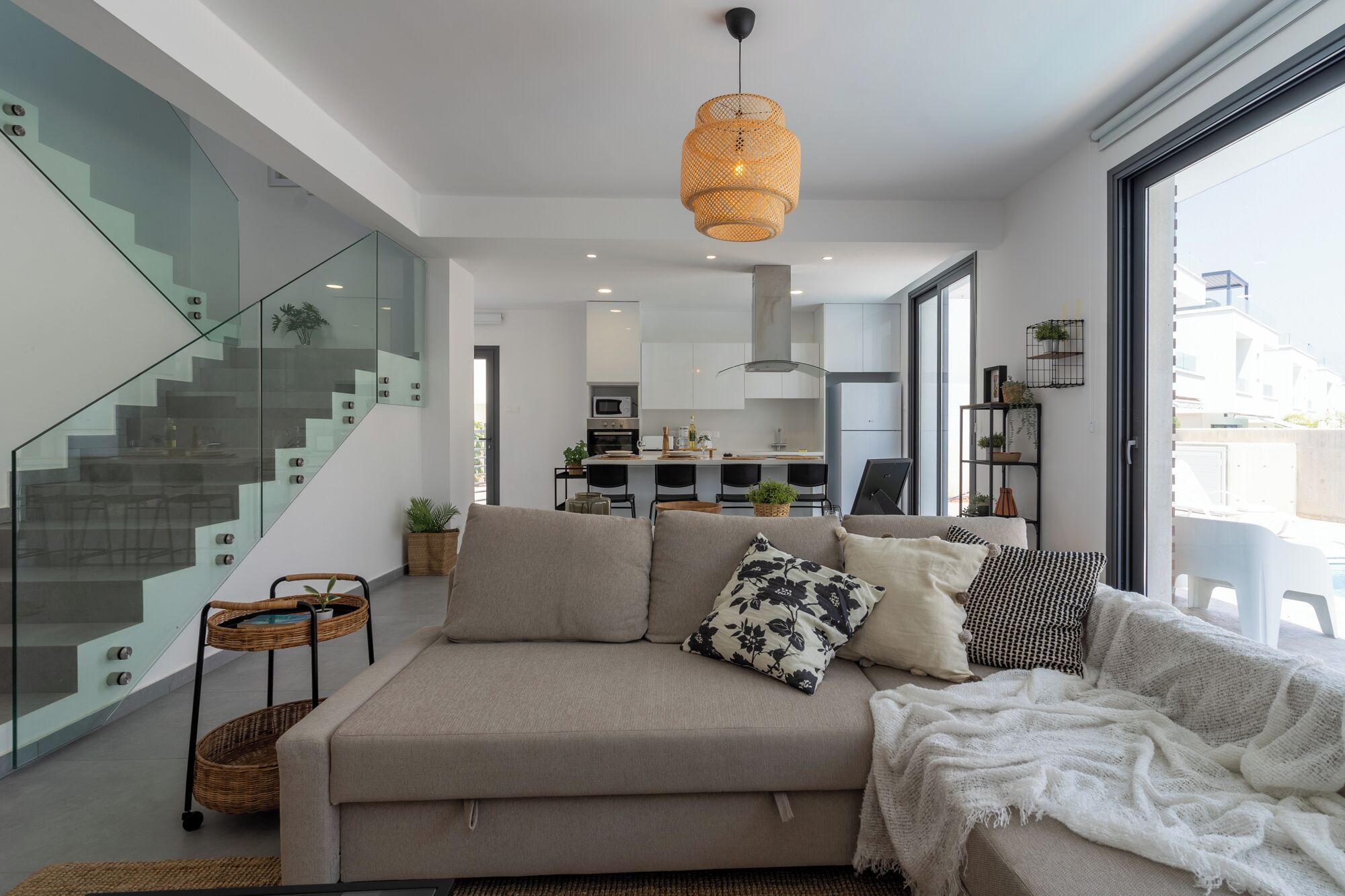 Villa, 3 Bedrooms, Private Pool, City View | Ruang tamu | 50 inci sebuah televisyen pintar dengan digital, Netflix 