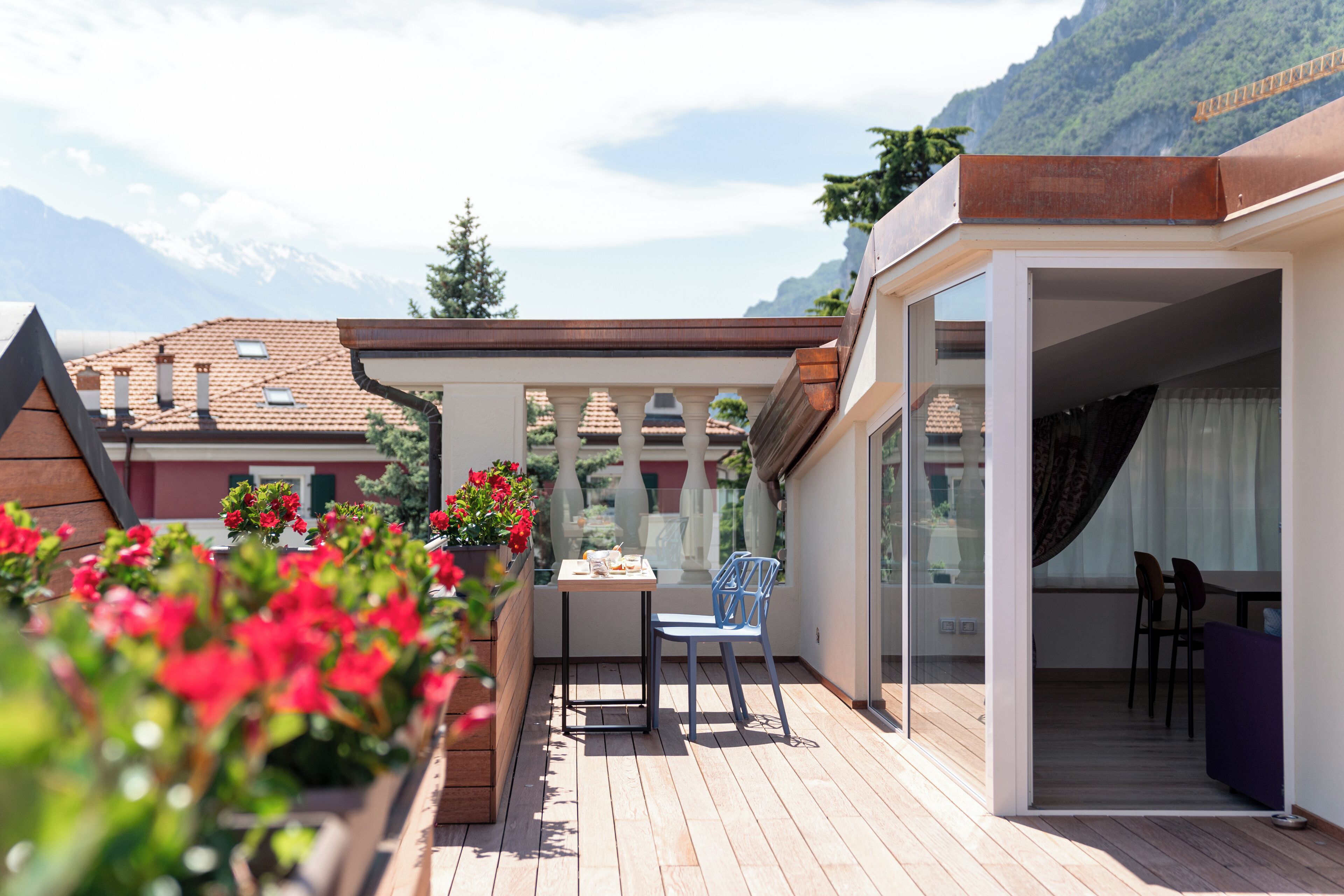 ラグジュアリー ペントハウス 2 ベッドルーム シティビュー | 屋外ダイニングエリア