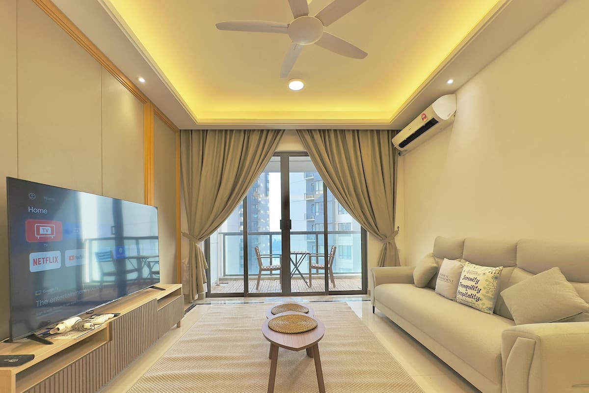 家庭公寓, 3 间卧室, 无烟房 | 起居区 | 平板电视