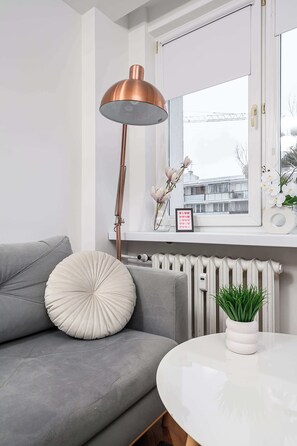 TV, offices - Lumina apartment near center of Warsaw (Warszawa BIG)
