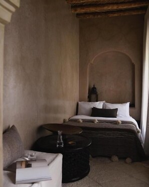 Double Room, Balcony, Pool View | Free WiFi - Riad Muarid (Marrakesh)