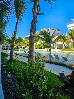 Pool - Aqua Esmeralda • Beachfront Apartment Trinidad 103 (Dominicus)
