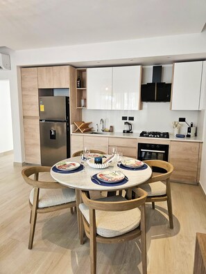 Private kitchen - Aqua Esmeralda • Beachfront Apartment Trinidad 103 (Dominicus)