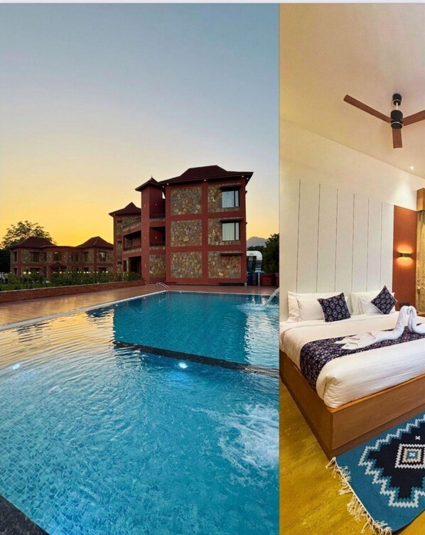 Outdoor pool - The Grand Fateh Resort and Spa (Udaipur)