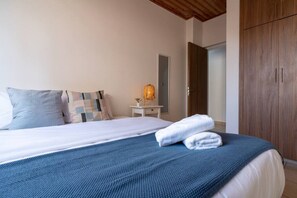 Apartamento, 2 quartos, cozinha, vista para o mar | Roupas de cama de algodão egípcio, roupas de cama premium