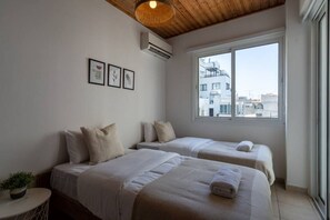Appartement, 2 chambres, cuisine, vue mer | Draps en coton égyptien, literie de qualité supérieure