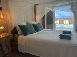 5 bedrooms, in-room safe, desk, iron/ironing board - Villa Perlane Bay - Luxury villa, 5 bedrooms, heated pool, Caribbean sea view (Les Trois-Îlets)