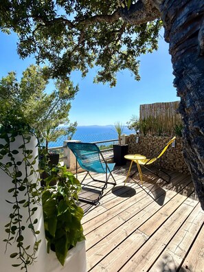 Terrace/patio - Luxury mobile home sea view Domaine de l'Ile d'Or Saint Raphaël (Saint-Raphaël)