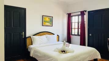 Familiekamer, balkon, uitzicht op stad | Gratis wifi