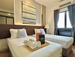 Comfort-Studio, 2 Einzelbetten, Stadtblick | Verdunkelungsvorhänge, Bügeleisen/Bügelbrett, kostenloses WLAN