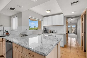 Fridge, microwave, oven, stovetop - Breakwater Retreat | Pool, Spa, Game Room, Boat Parking (Lake Havasu City)