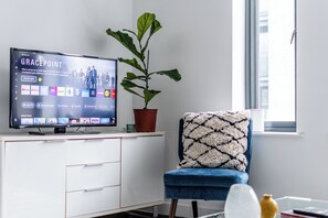 Leilighet – deluxe, byutsikt | Oppholdsområde