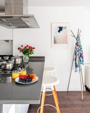 Appartement Deluxe, vue ville | Cuisine privée