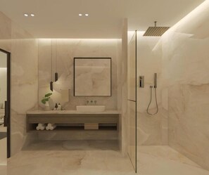 Buồng tắm vòi sen, đồ dùng nhà tắm miễn phí, máy sấy tóc 