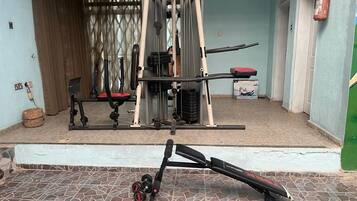 Room, Multiple Bedrooms, Pool View | Fitness facility