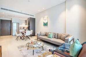 Căn hộ Cao cấp, quang cảnh thành phố | Khu phòng khách