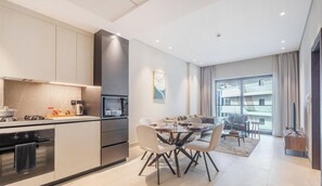 Luxury Apartment, City View | Private kitchen - Manzil - 1BR in Arjan with City Views (Dubai)