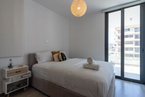 Căn hộ, 1 phòng ngủ, bếp, quang cảnh thành phố | Bộ trải giường bằng vải cotton Ai Cập, bộ đồ giường cao cấp 