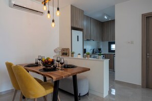 Apartment, 1 Bedroom, Kitchen, City View | Dining - Flair 1-BR Apt. & Balcony in Larnaca (Larnaca)