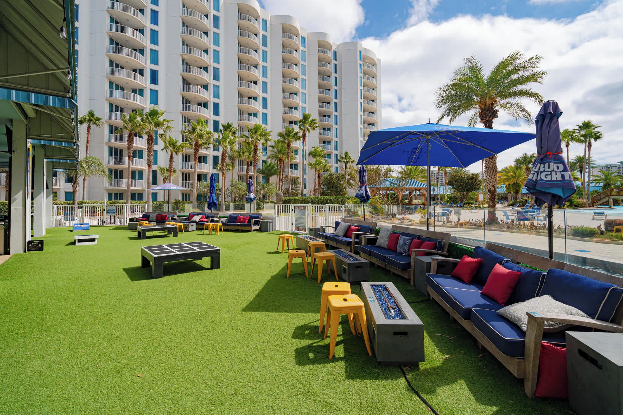 Condo, varias camas, balcón (Palm’d Away) | Terraza o patio