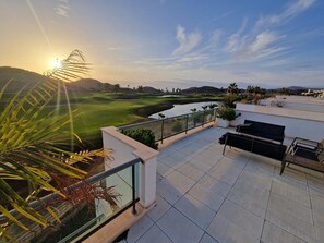 Terrace/patio - Cozy apartment in Pulpi with WiFi and golf view, near the beach (Pulpí)