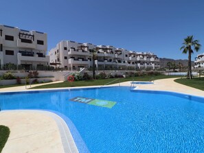 Pool - Charming apartment in San Juan de los Terreros, communal pool access, near beach for 4 people (San Juan de los Terreros)
