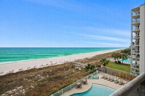 Indoor pool, a heated pool - Stunning 3BR Beachfront Condo - Heated Pool - Orange Beach Enclave #405 (Orange Beach)