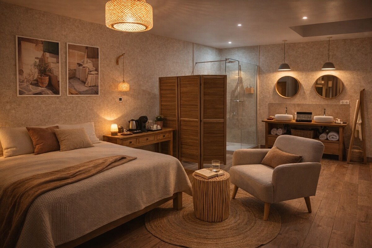 Junior Suite, Garden View (Suite Tenareze) | Premium bedding, minibar, soundproofing, iron/ironing board (on request)
