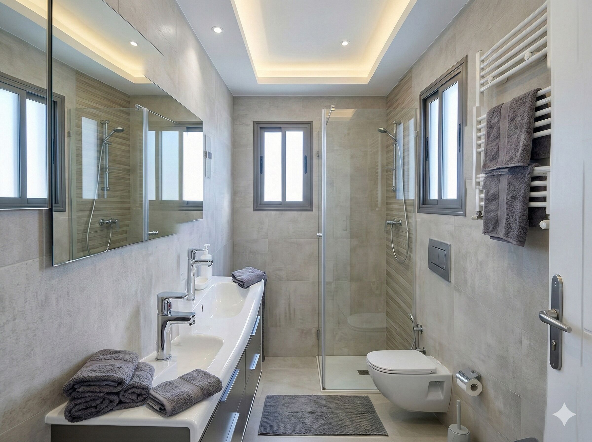 Apartamento, 2 habitaciones, fumadores, balcón | Baño