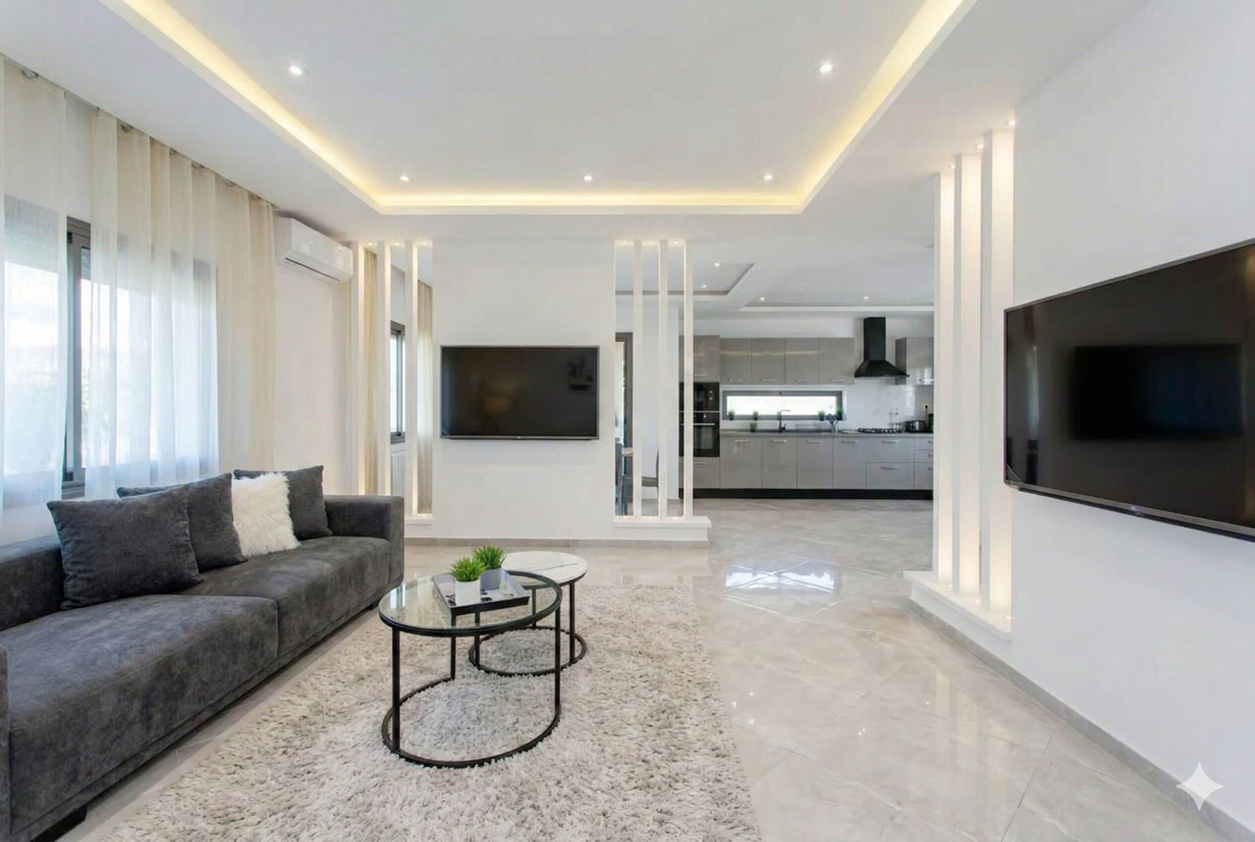 Appartement, 2 chambres, fumeurs, balcon | Salle de séjour