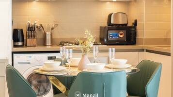 Luxury-Apartment, Stadtblick | Eigene Küche