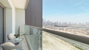 Luxury-Apartment, Stadtblick | Unterkunftsgelände