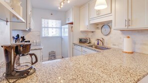 Fridge, microwave, oven, stovetop - Sea Coast Serenity | Oceanview 2BR Retreat w/ 2 Pools (New Smyrna Beach)