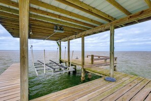 Interior - Dock + Fire Pit: Tranquil Home on Lake Livingston (Livingston)