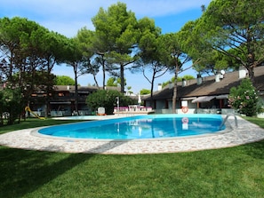 Appartamento, 2 camere da letto, balcone, vista piscina | Facciata della struttura