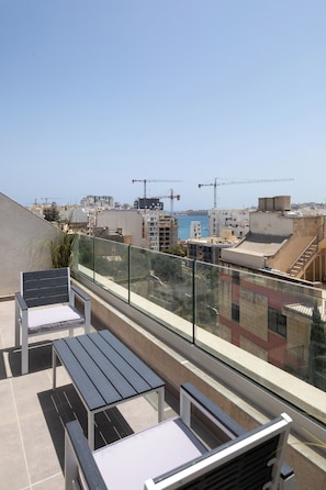 Apartment, 2 Bedrooms, City View | Terrace/patio - Sunlit Top Floor 2BR APT Big Terrace (Sliema)