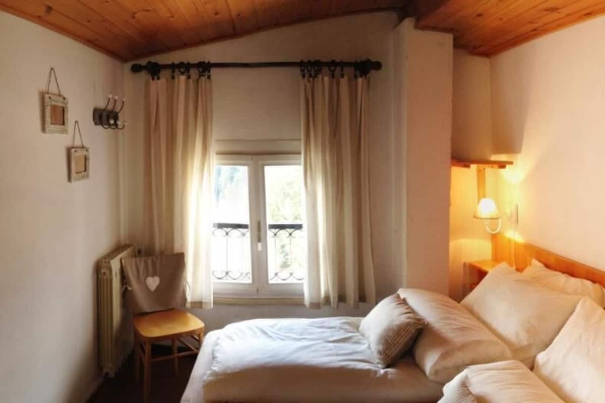 Standaard eenpersoonskamer, balkon, uitzicht op bergen | Gratis wifi