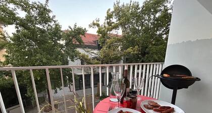 Grape place for 4 people, with washing machine, in the heart of Pully