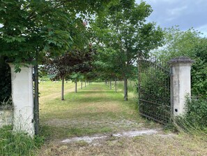 Property grounds - Spacious & stylish Lodge & Barn Getaway with private pool and 11-Acre Grounds (Saint-Ciers-sur-Bonnieure)