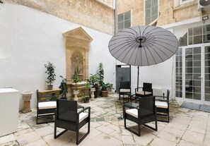 Apartment, 1 Queen Bed, City View | Terrace/patio - Classic APT with Internal Court Yard (Valletta)